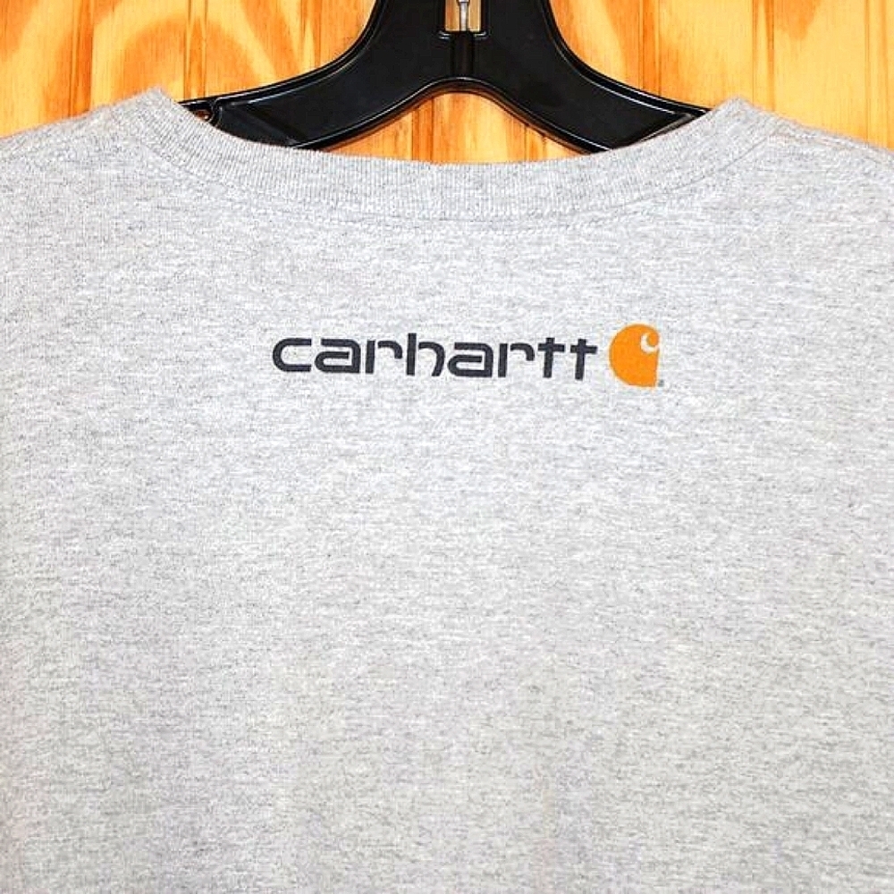 Carhartt Gray Short Sleeve T-Shirt – Size 2XL – Cotton Blend